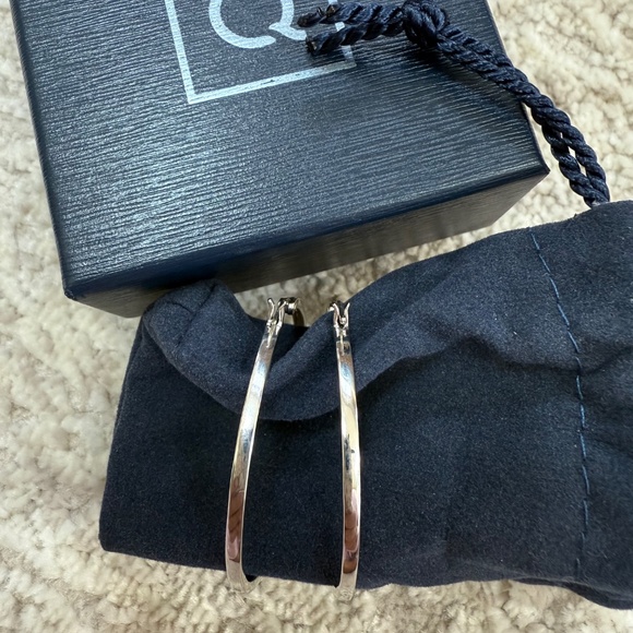 *NIB* Artisan Crafted by Robert Manse CZ Sterling Silver Hoop Earrings - Picture 6 of 15